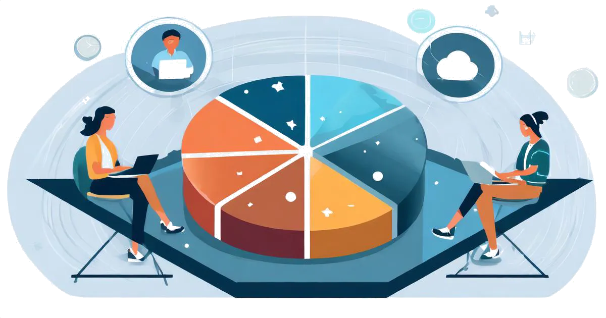 quantify your readers with analytics - quantify your readers with analytics - Pie chart of readership by age demographic