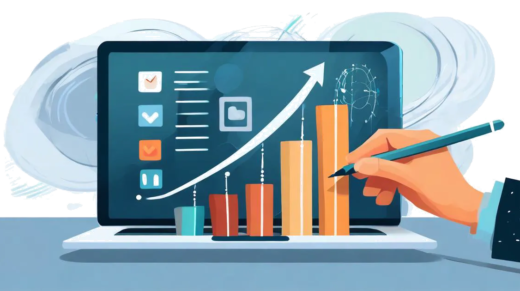 quantify your readers with analytics - A pen drawing a bar graph representing website analytics data on a notepad