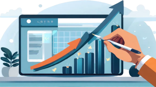 AB testing assumptions - A graph increasing with an arrow pointing to the upward trend, representing successful AB testing of assumptions.